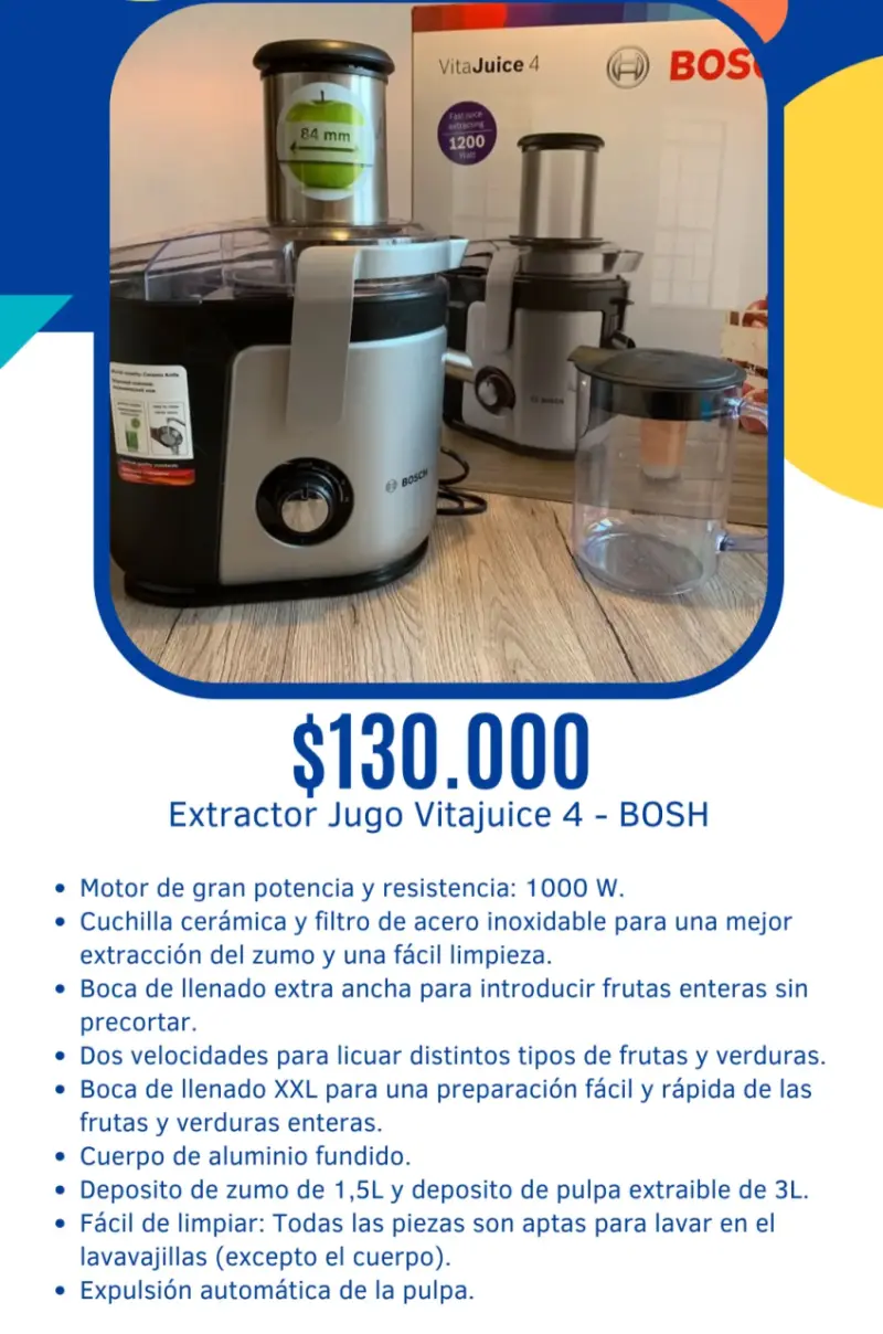 Extractor de jugo Vitajuice 4 Bosch