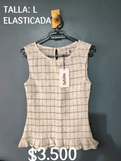 Blusa Sybilla elástica beige - miniatura 1