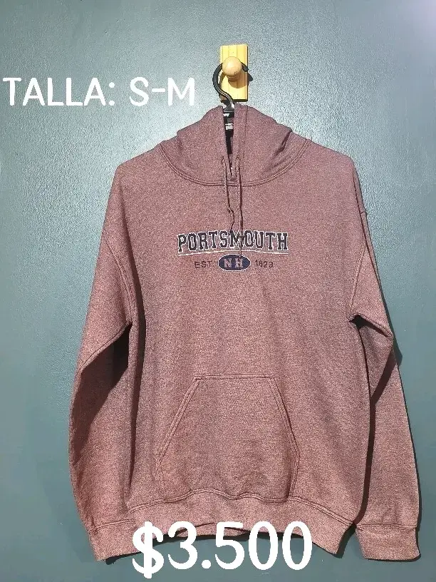 Polerón gris con capucha talla M - 2