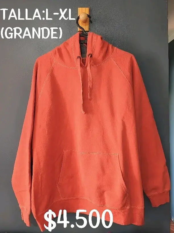 Polerón burdeos con capucha XL - 2