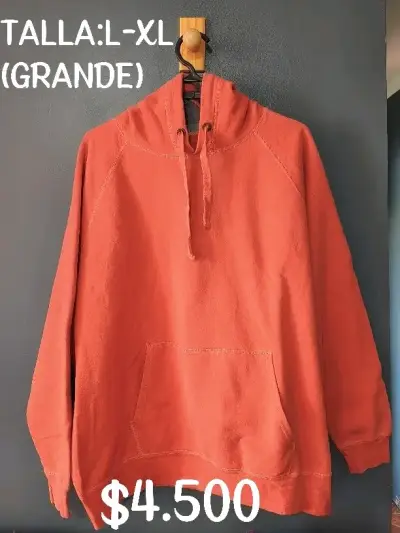 Polerón burdeos con capucha XL - miniatura 2