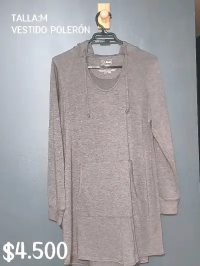 Vestido polerón gris talla M - miniatura 1