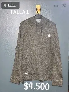 Vestido polerón gris talla M - 4