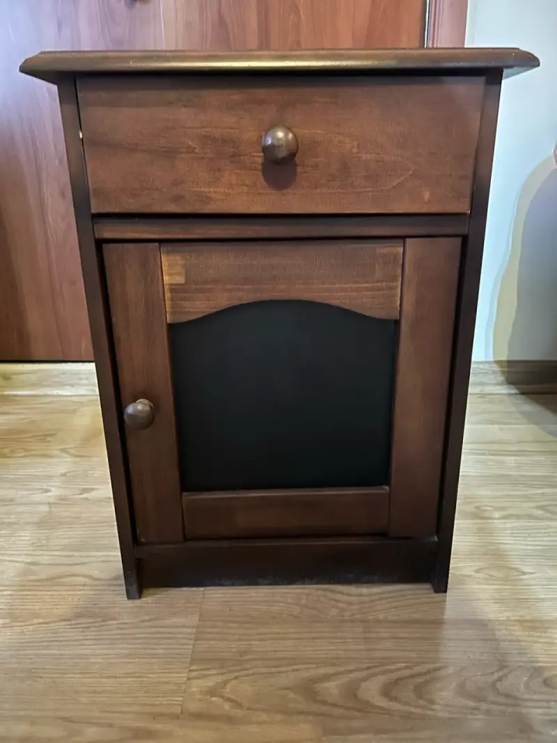 Velador madera oscura