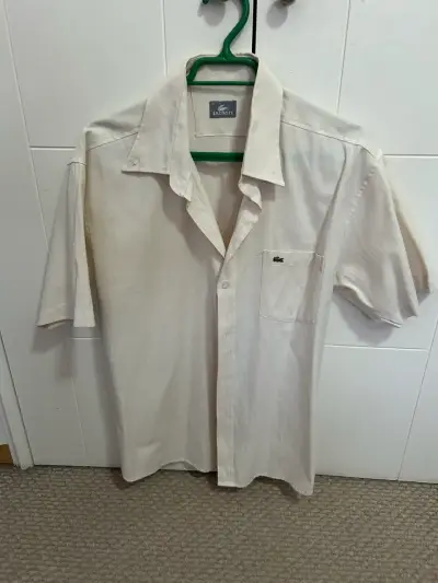 Camisa blanca Lacoste clásica - miniatura 1