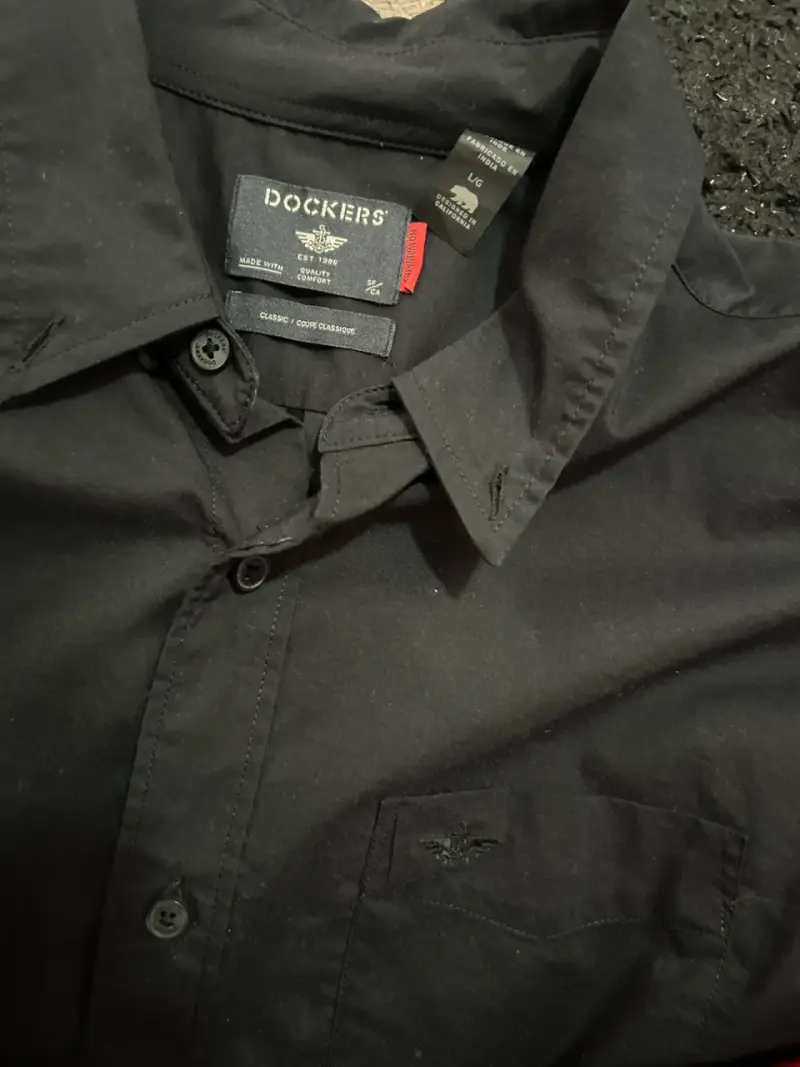 Camisa negra Dockers hombre - 3