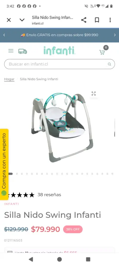 Silla Nido Swing Infanti - miniatura 1