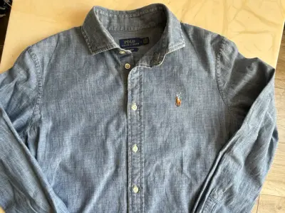 Camisa denim azul Polo - miniatura 2