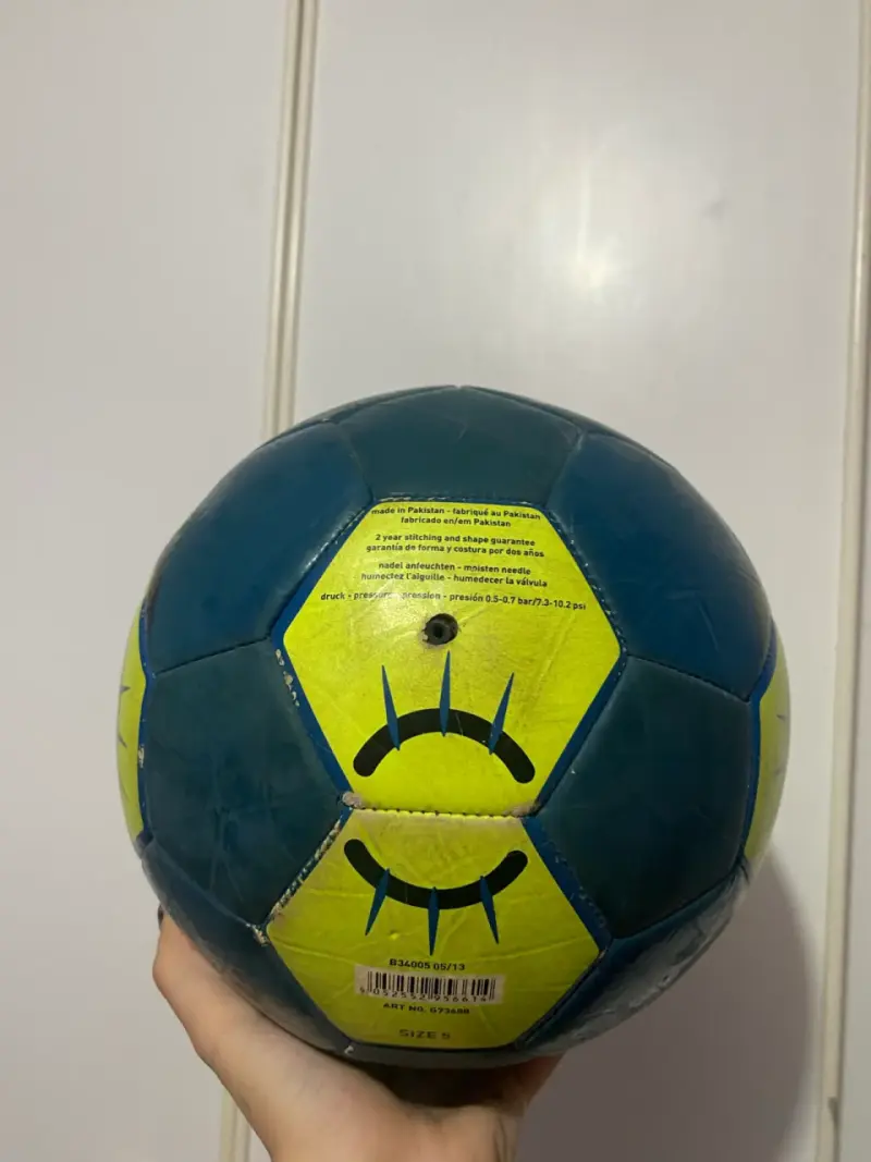 Balón de fútbol Adidas verde y azul - 2