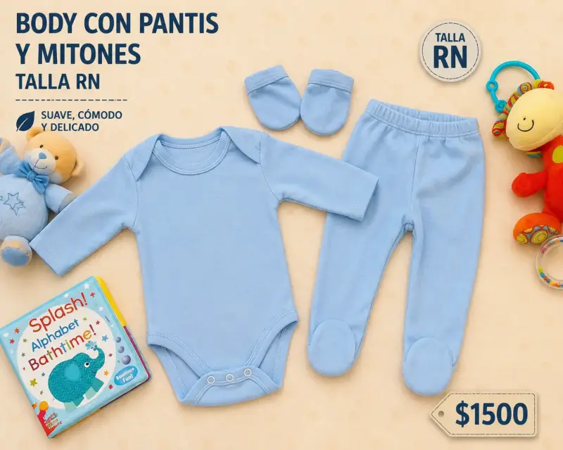 Conjunto bebé azul RN