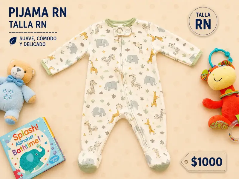 Pijama RN estampado animales