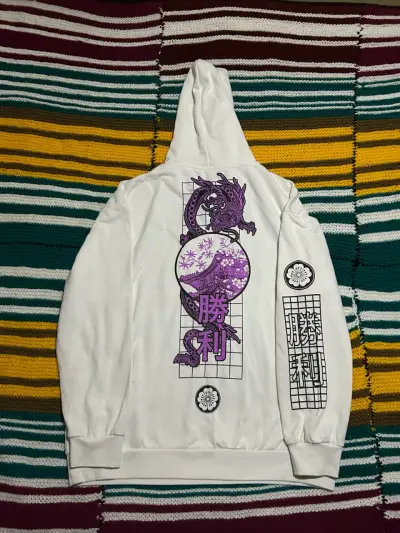 Polerón blanco con estampado - miniatura 2