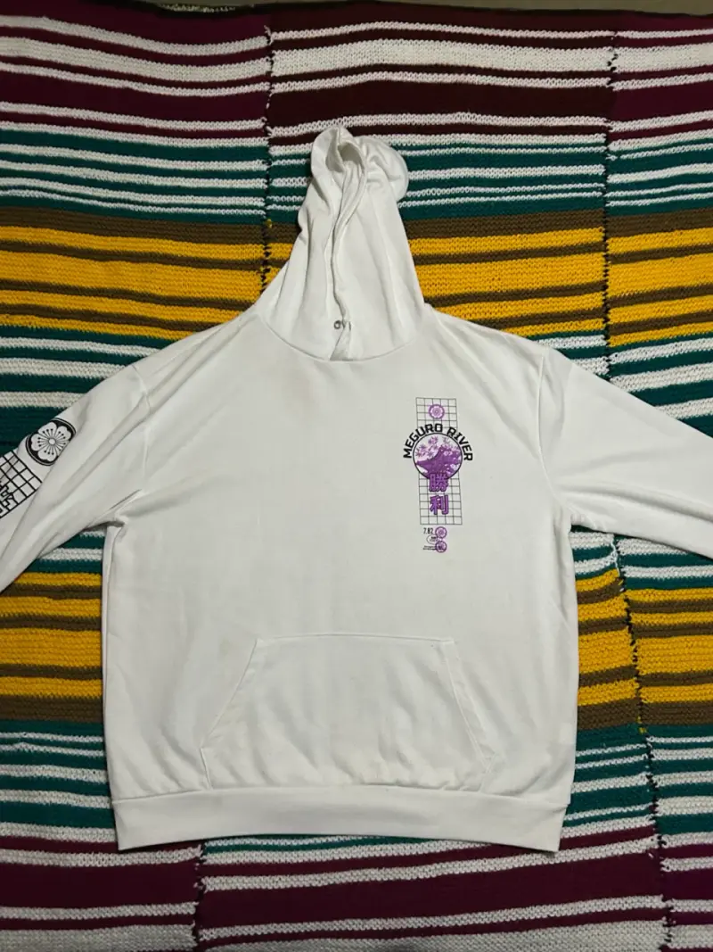 Polerón blanco con estampado - 3