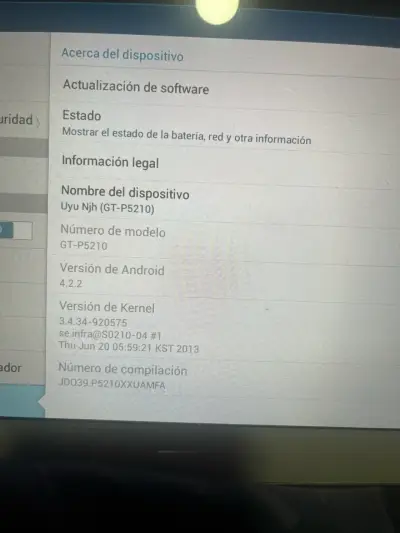 Tableta Samsung usada - miniatura 4
