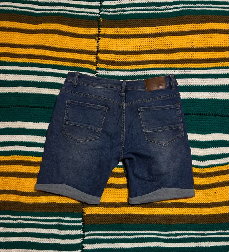 Bermuda de jeans azul oscuro - 2