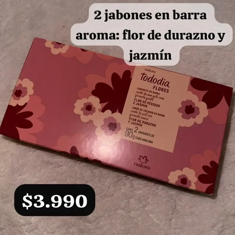 Jabones en barra flor de durazno