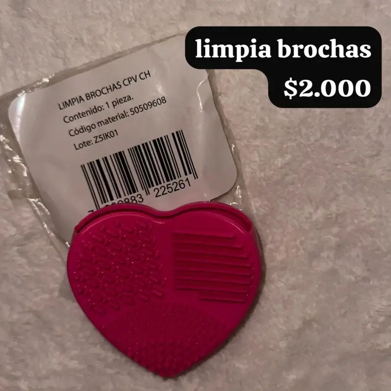 Limpiador de brochas corazón