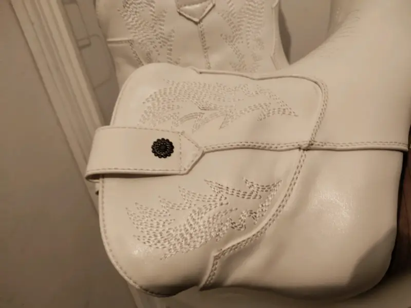 Botas blancas estilo western - 5