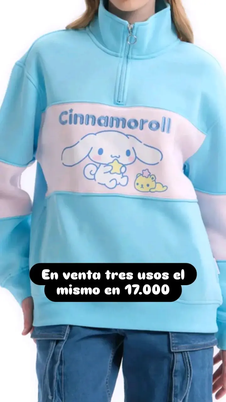 Polerón Cinnamoroll celeste