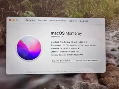 Laptop Apple MacBook Pro 15 pulgadas - miniatura 2