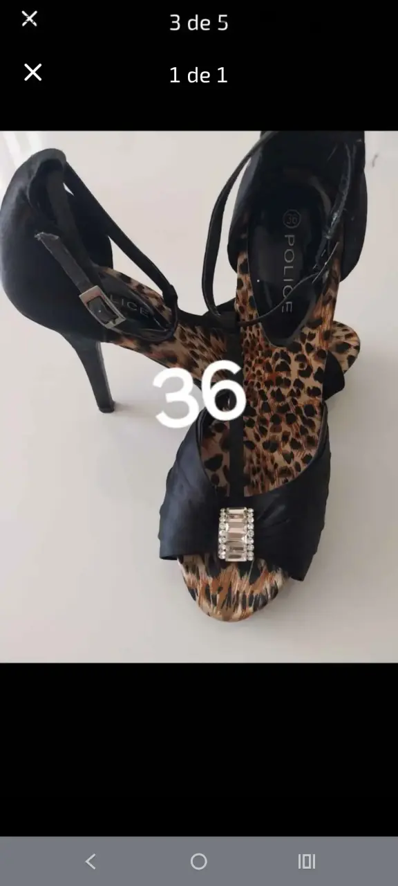 Zapatos de tacón negros talla 37 y 36 - 2