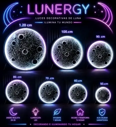 Lámpara LED forma de Luna - miniatura 4