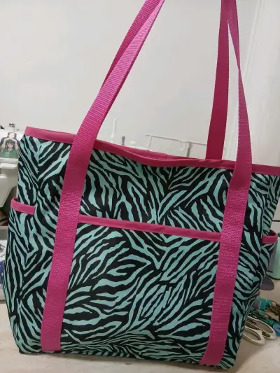 Bolso estampado cebra multicolor - miniatura 1
