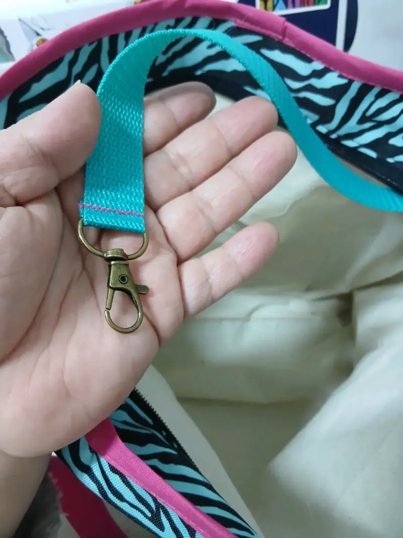 Bolso estampado cebra multicolor - 2