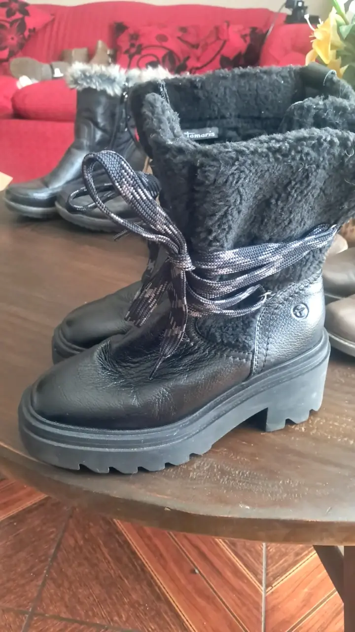 Botines negros de gamuza - 4