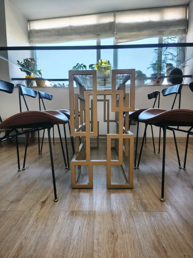 Comedor rectangular con 6 sillas - 5
