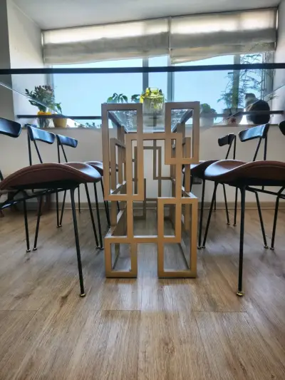 Comedor rectangular con 6 sillas - miniatura 5