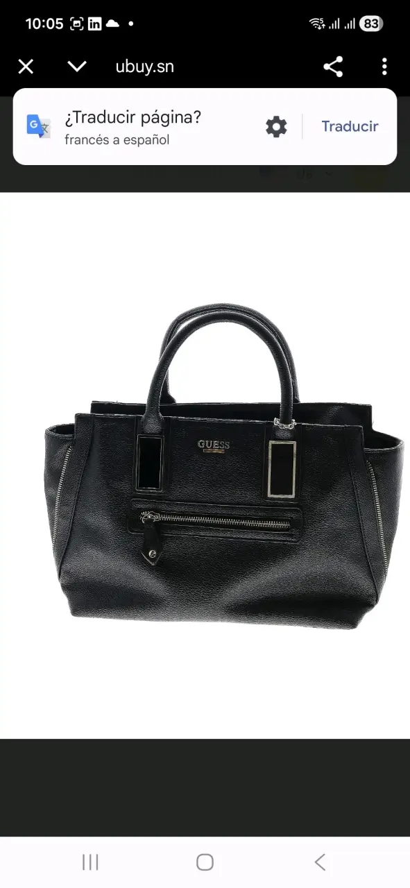 Nueva Cartera negra GUESS elegante - 1