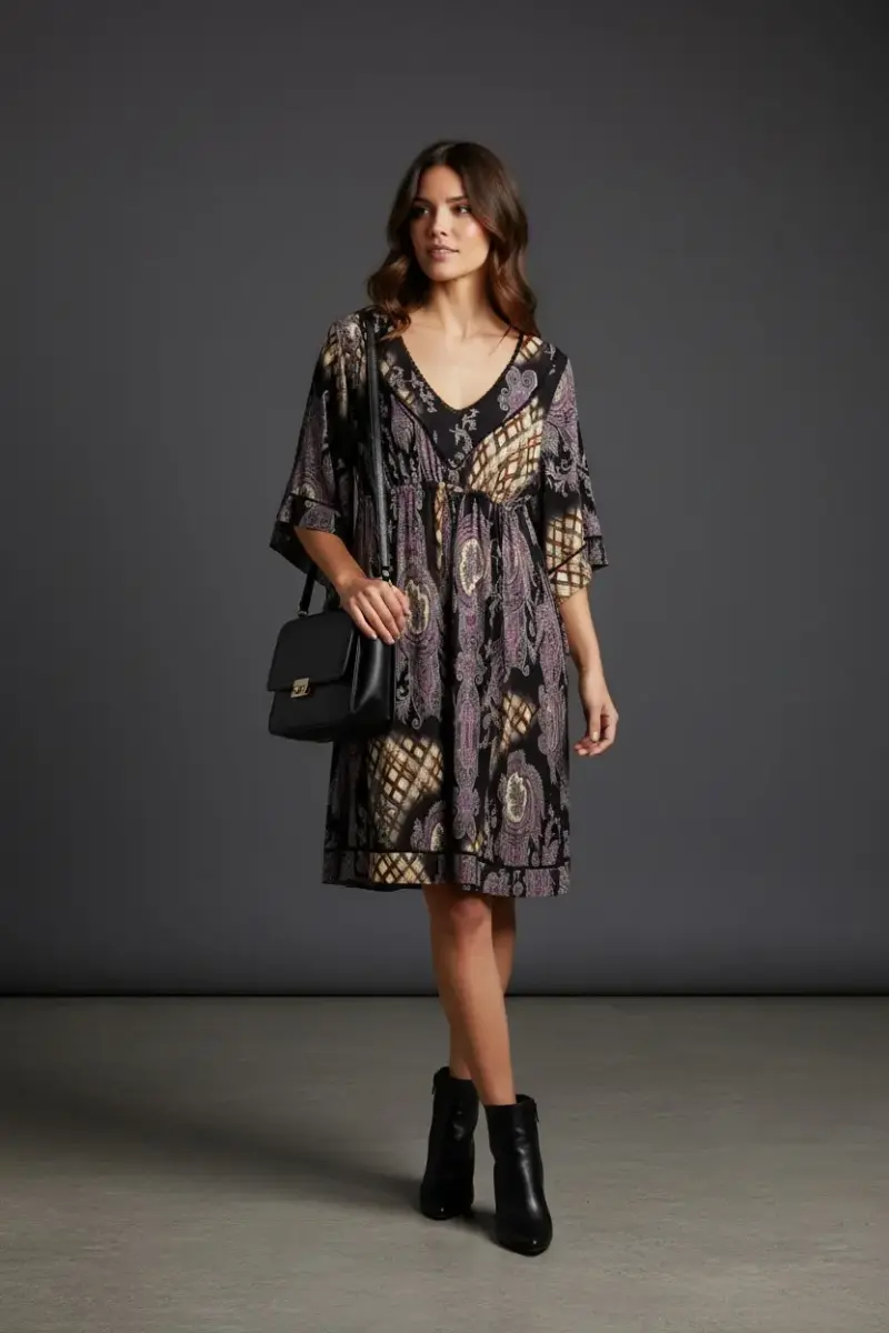 Vestido estampado casual
