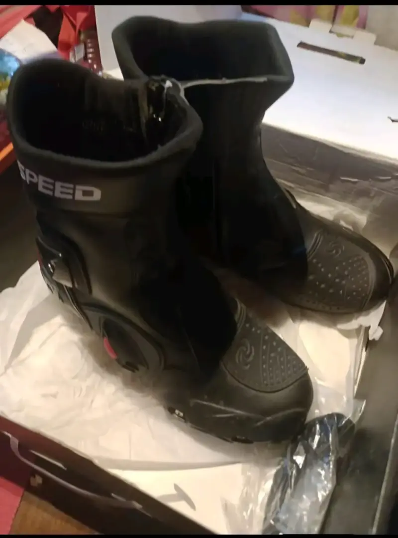 Botas de motocicleta negras - 1