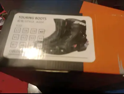 Botas de motocicleta negras - miniatura 4