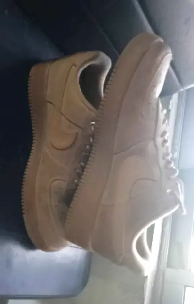 Zapatillas Nike Air Force 1 beige - miniatura 3