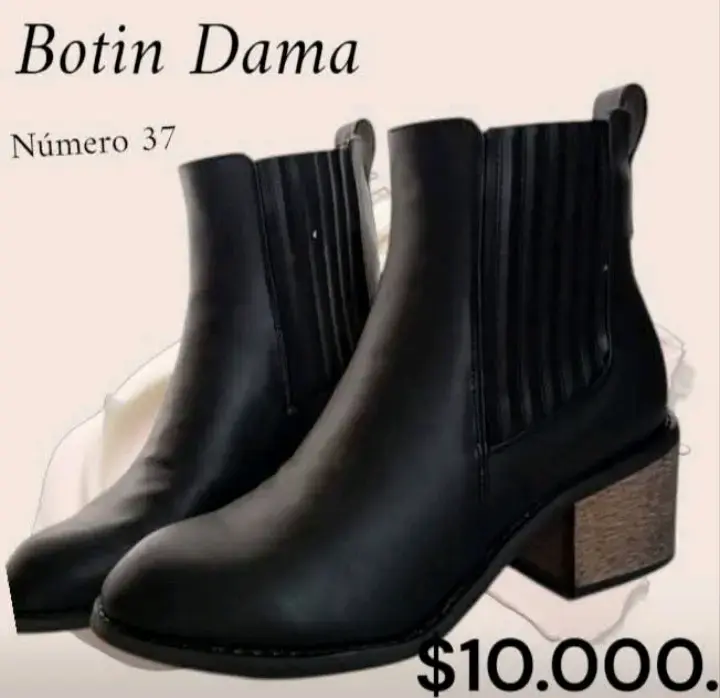 Botines negros talla 37 horma chica