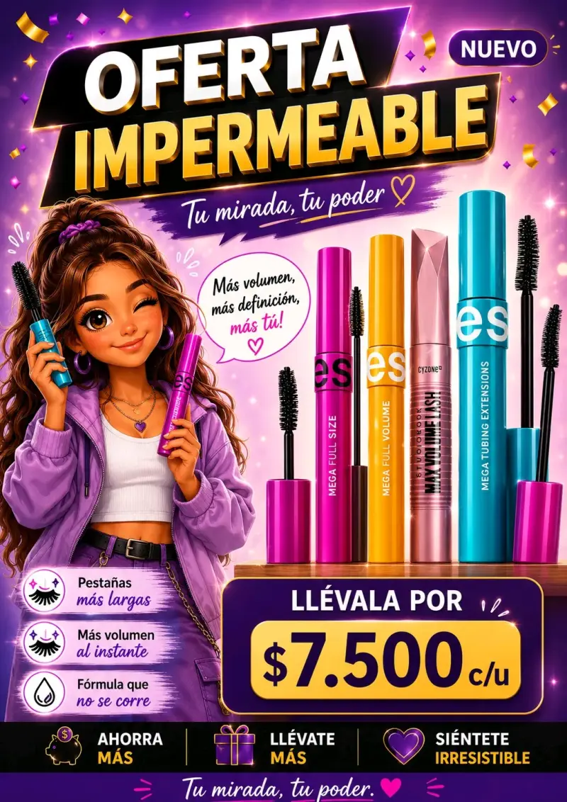 Pack de máscaras de pestañas ES - 2