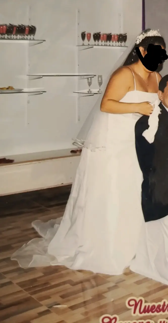 Vestido de novia blanco elegante - 3