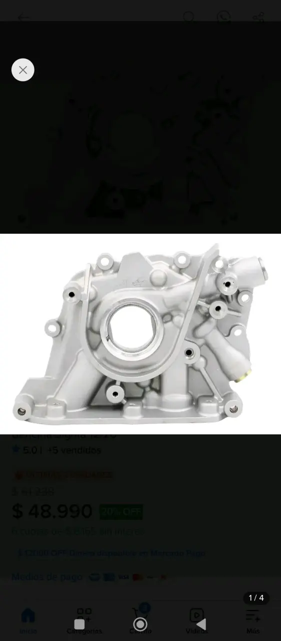 Bomba de aceite Ford Ecosport/Fiesta 1.6 - 3