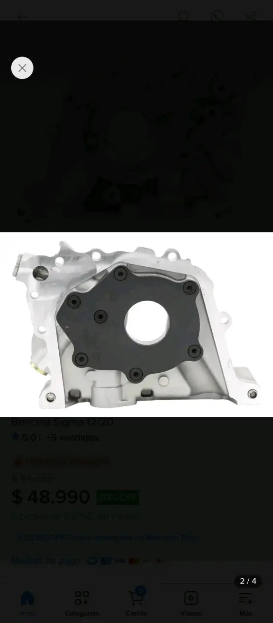 Bomba de aceite Ford Ecosport/Fiesta 1.6 - 4