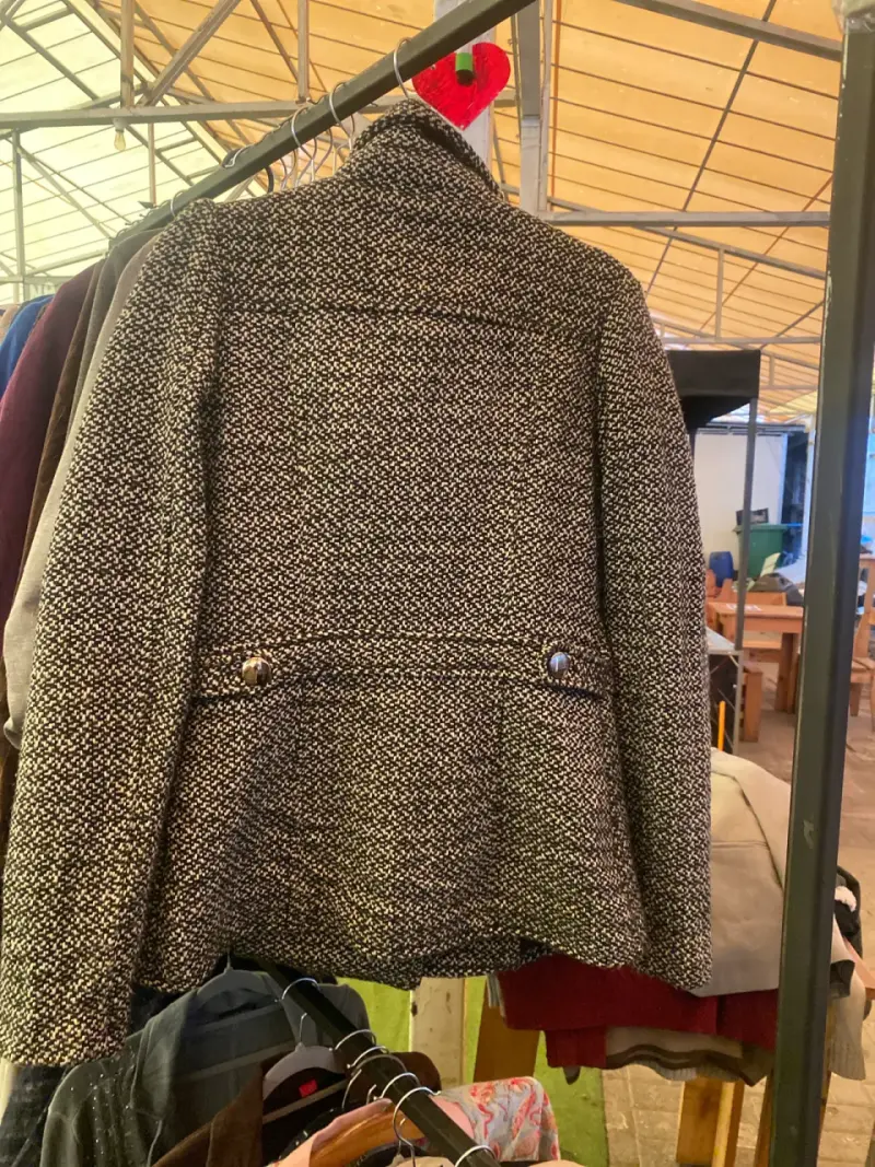 Abrigo gris estilo militar - 2
