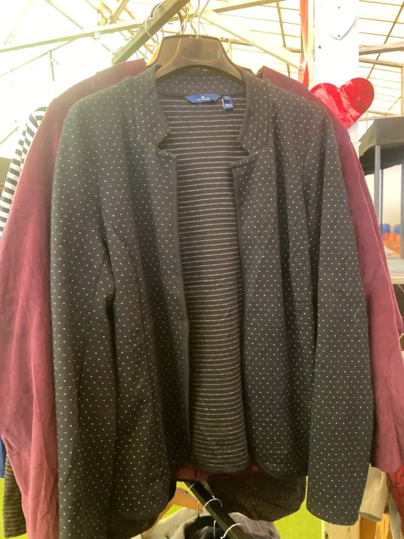 Blazer negro con puntos - 1