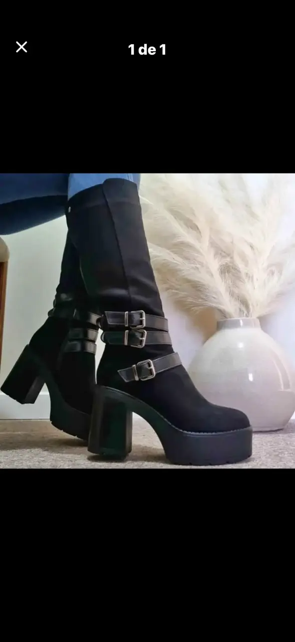 Botas negras de plataforma
