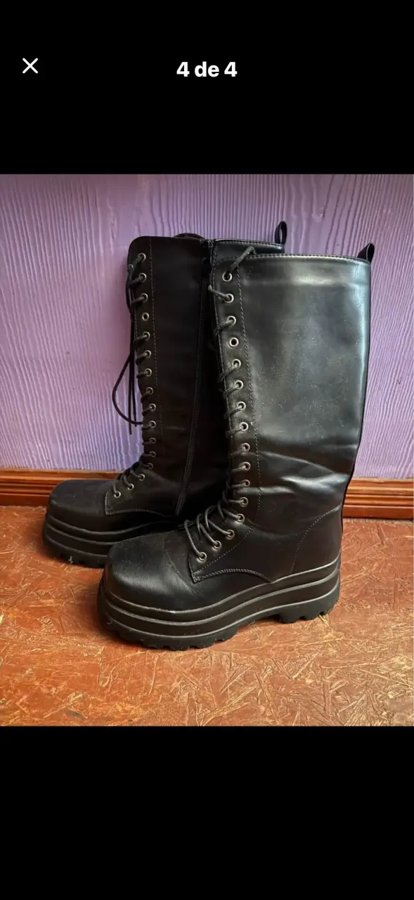 Botas negras de cuero - 4