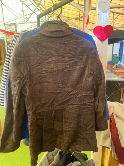 Blazer marrón con textura - miniatura 2