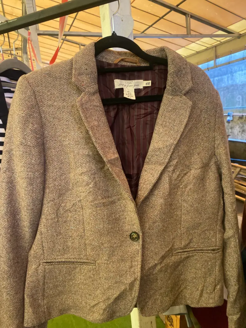 Blazer de lana gris H&M - 1