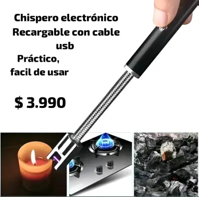 Encendedor eléctrico recargable USB - miniatura 5