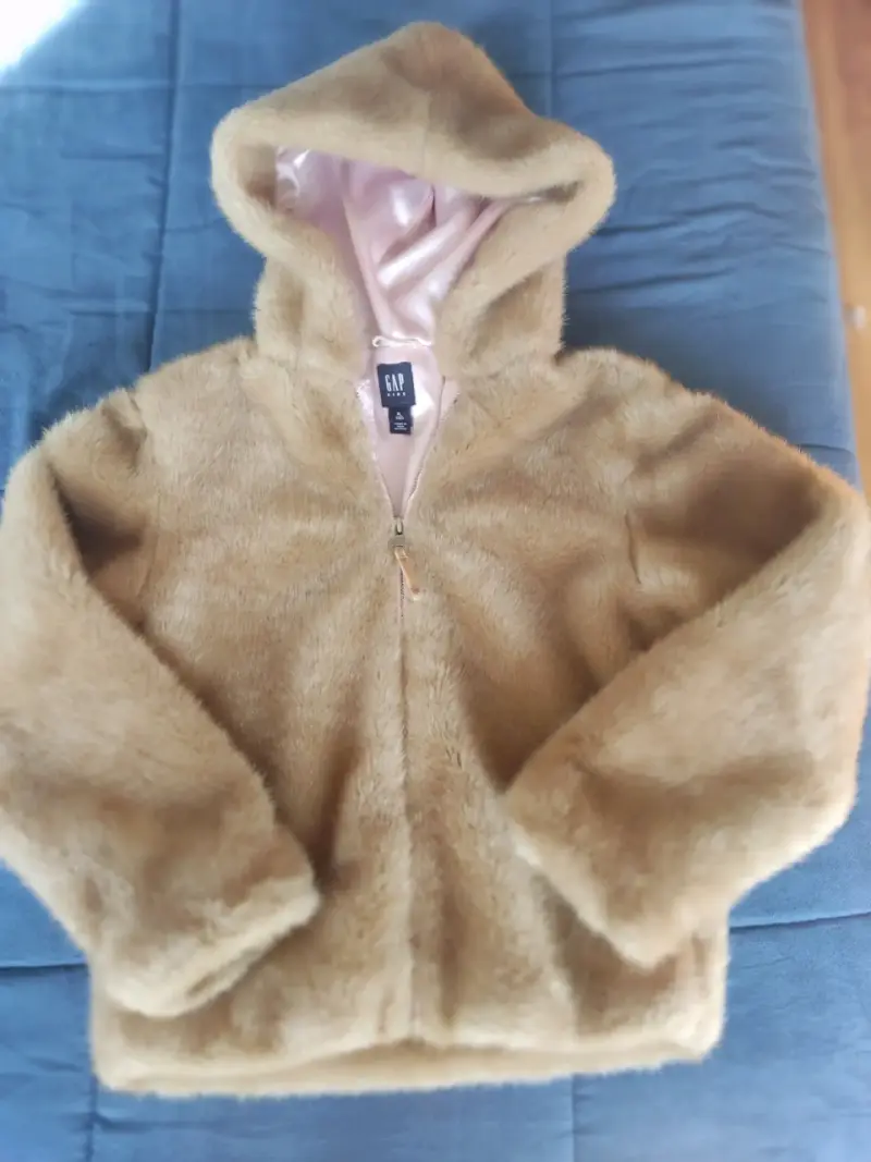 Chaqueta T12-xl imitación piel café claro (dorado) - 1