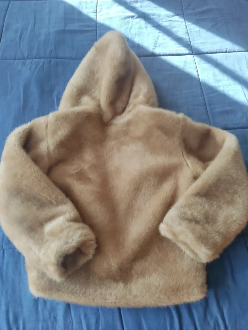 Chaqueta T12-xl imitación piel café claro (dorado) - 2